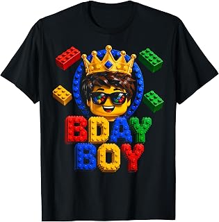 Building Blocks Birthday Bday Boy Unisex T-shirt, Sweatshirt, Hoodie (1)