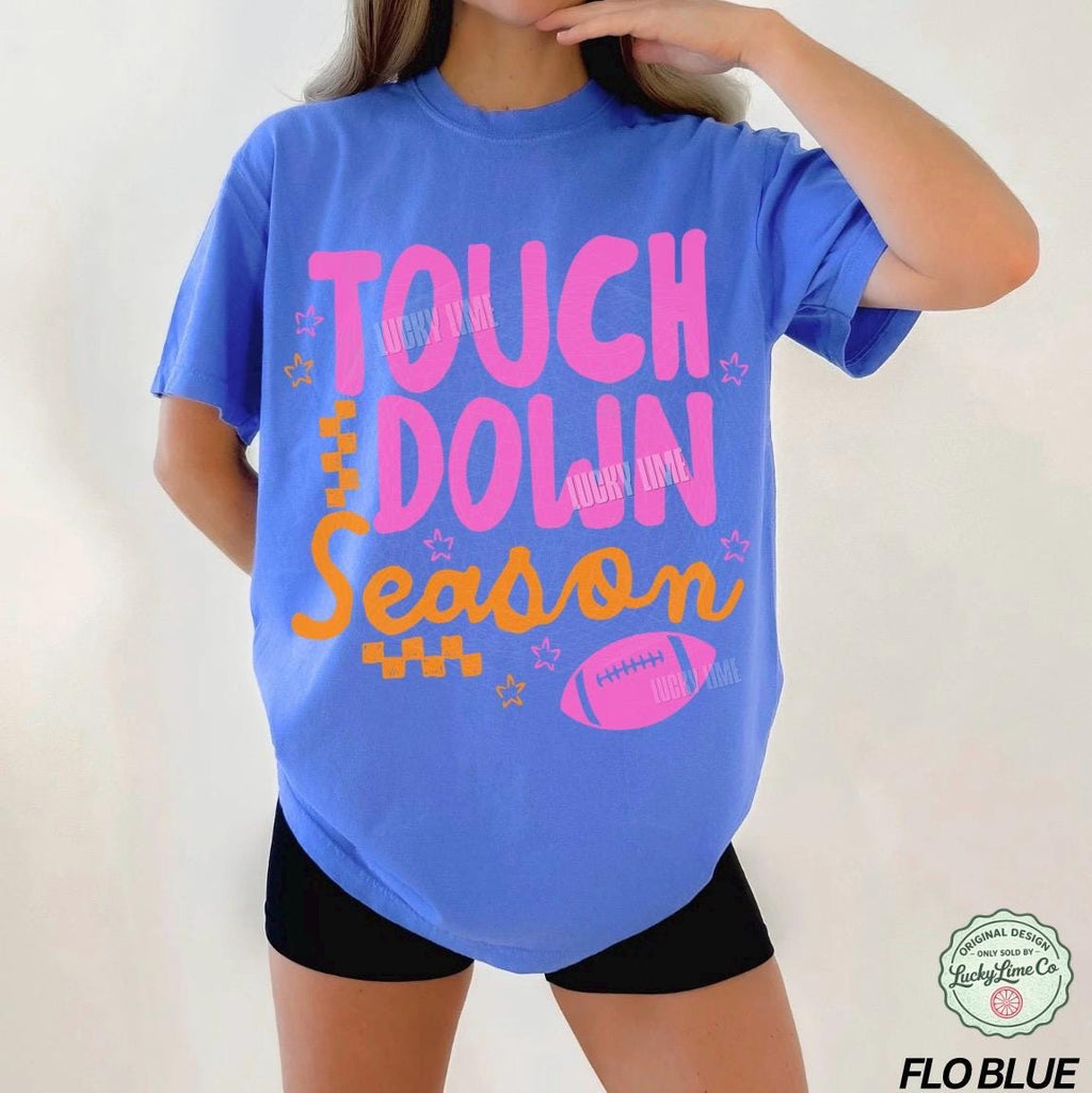Touchdown Season Football Game Day Tee Football Season Team Spirit Comfort Colors Football Football Mom (3)