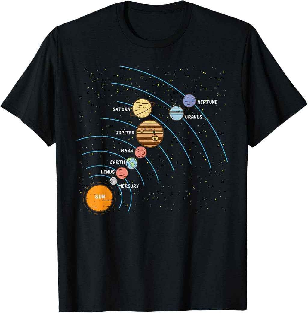 Planets Orbit Solar System Galaxy Science Unisex T-shirt, Sweatshirt, Hoodie (1)