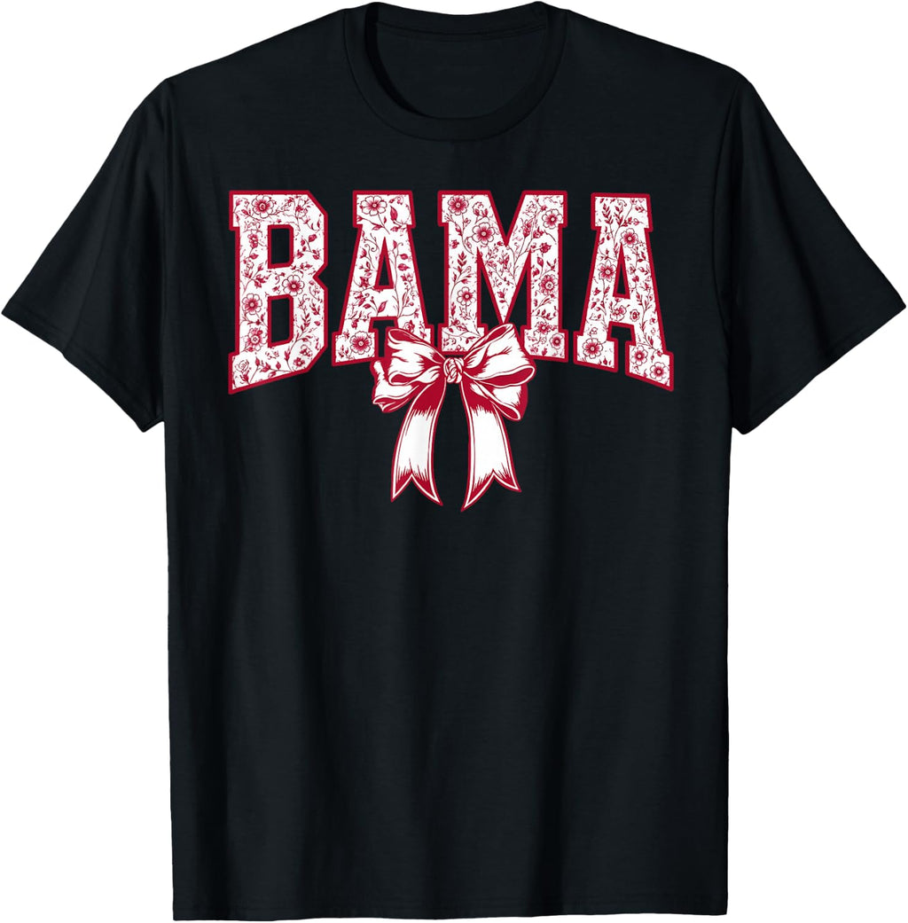 Alabama Floral Bow Sisters Unisex T-shirt, Sweatshirt, Hoodie (1)