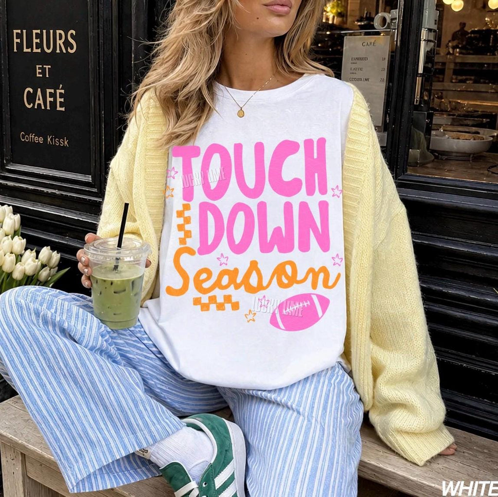 Touchdown Season Football Game Day Tee Football Season Team Spirit Comfort Colors Football Football Mom (2)