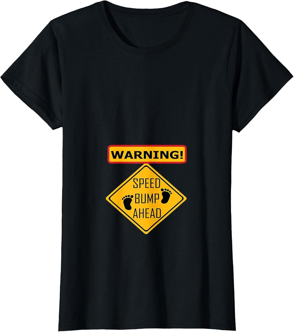 Pregnant Mommy Warning Speed Bump Ahead Unisex T-shirt, Sweatshirt, Hoodie (1)
