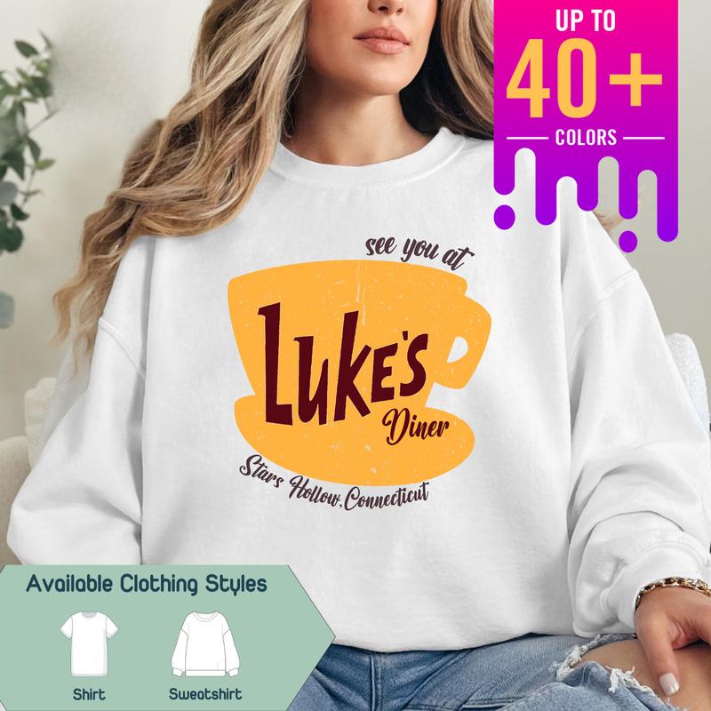 Luke'S Diner Stars Hollow Tee Fall Festival Autumn Friend Him Trendin (1)