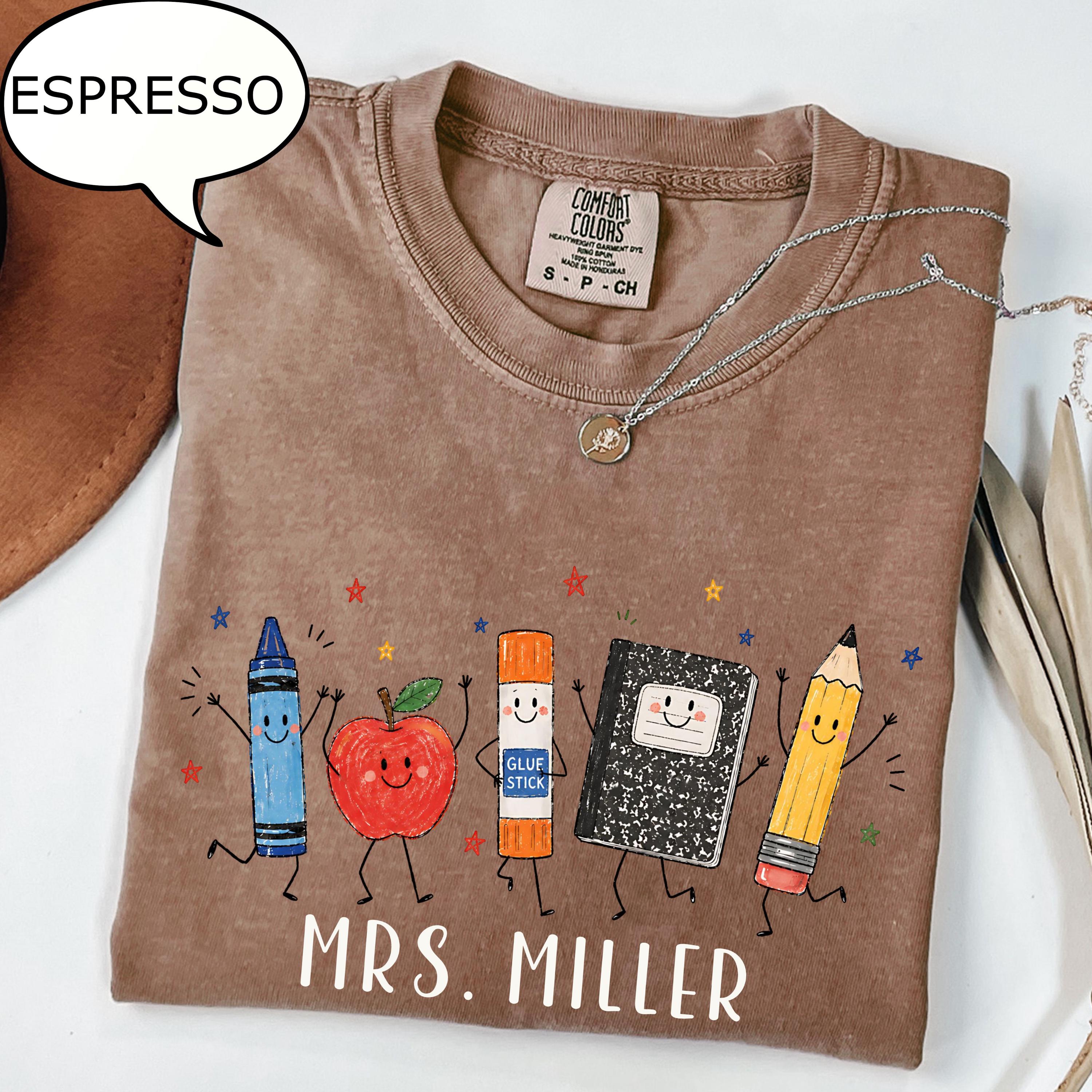 Comfort Colors Custom Teacher Name Back School Personalized Teacher (3)