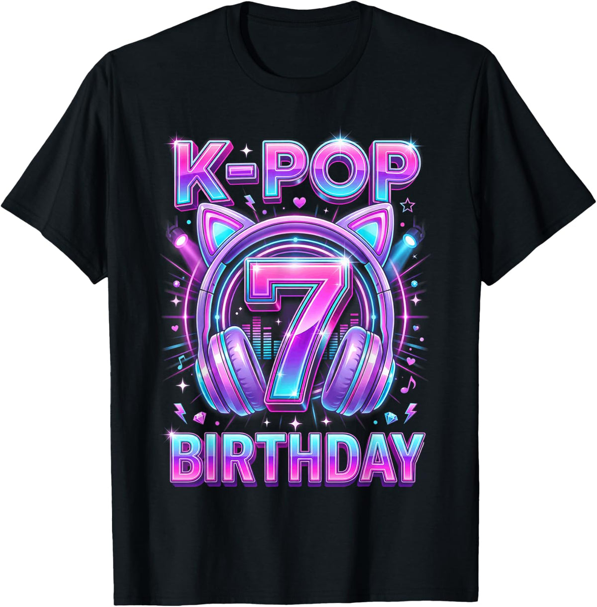 K-Pop 7th Birthday Kpop Girl Year Old Korean Music Unisex T-shirt, Sweatshirt, Hoodie (1)