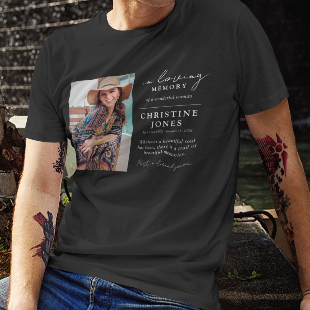Elegant In Loving Memory Memorial Funeral Tribute