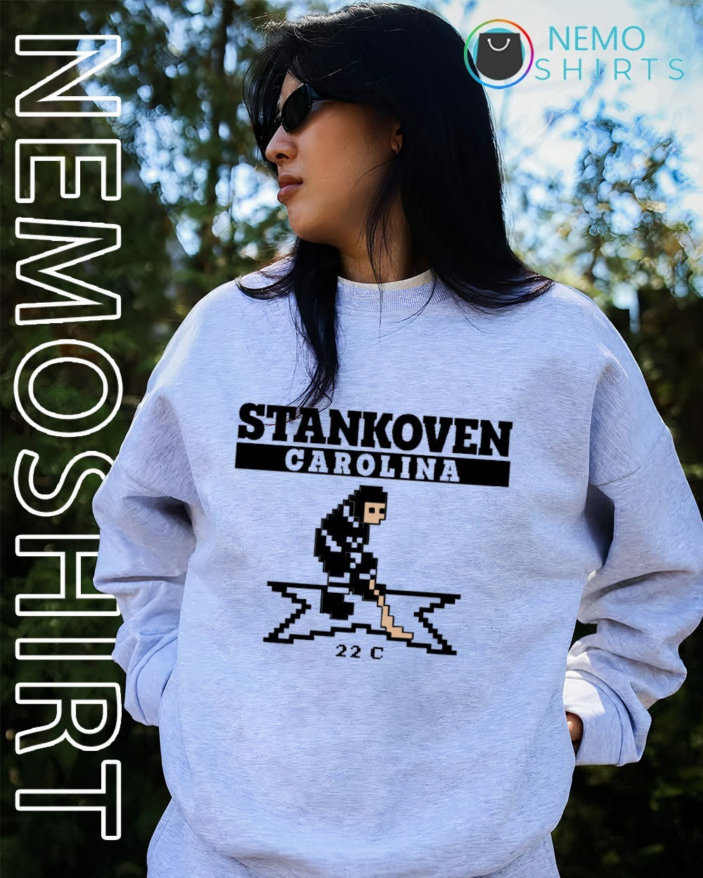 Logan Stankoven Carolina 22 C Retro Hockey shirt
