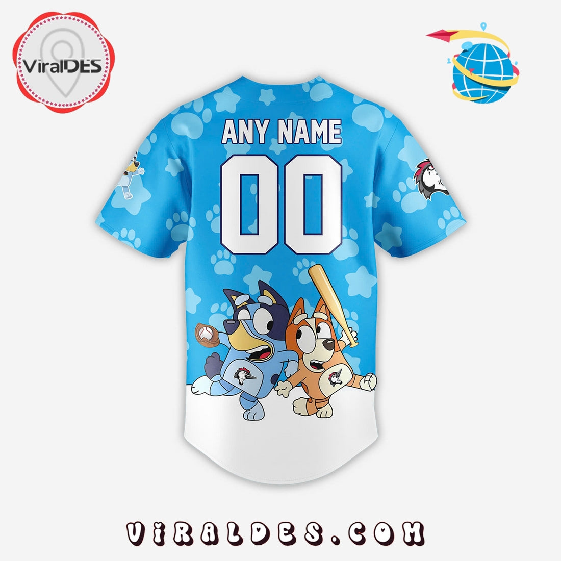 Fayetteville Woodpeckers x Bluey Day 2025 Baseball Jersey