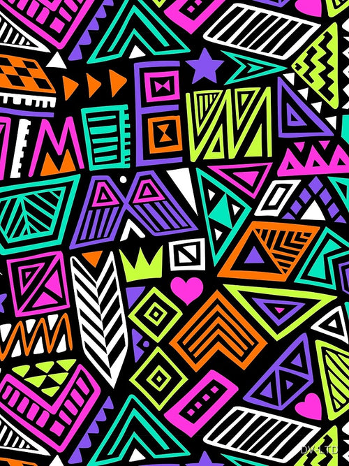 Abstract Retro 80's Style pattern by DV-LTD