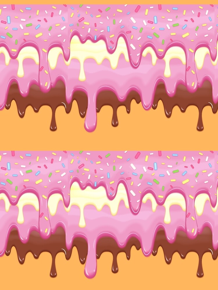 Abstract background Pattern with Colorful Donut Dripping Glaze by bestoffers