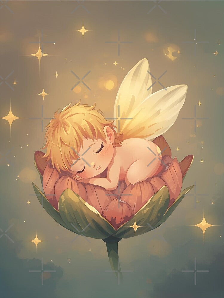 Sleeping Flower Fairy by SimonsDesignArt