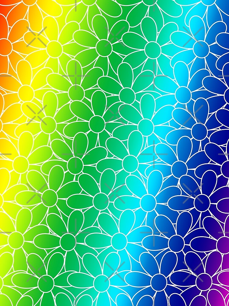 Flowers, Flowers Everywhere - Rainbow by SeaStories88