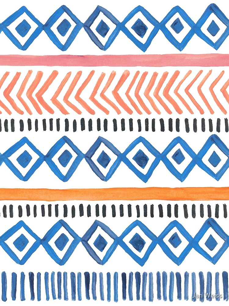 Blue Diamonds Boho Chic by Jan Weiss