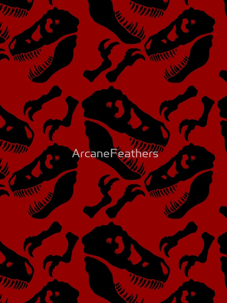 Black Skull Pattern by ArcaneFeathers