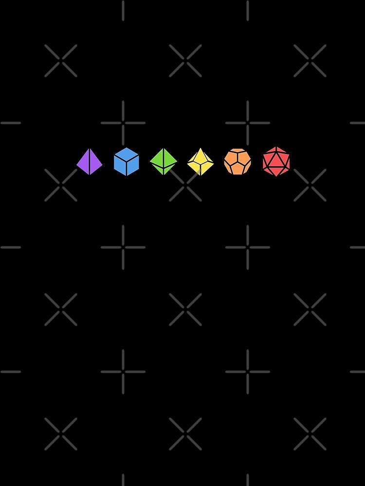 Colorful Polyhedral Dice Set by pixeptional