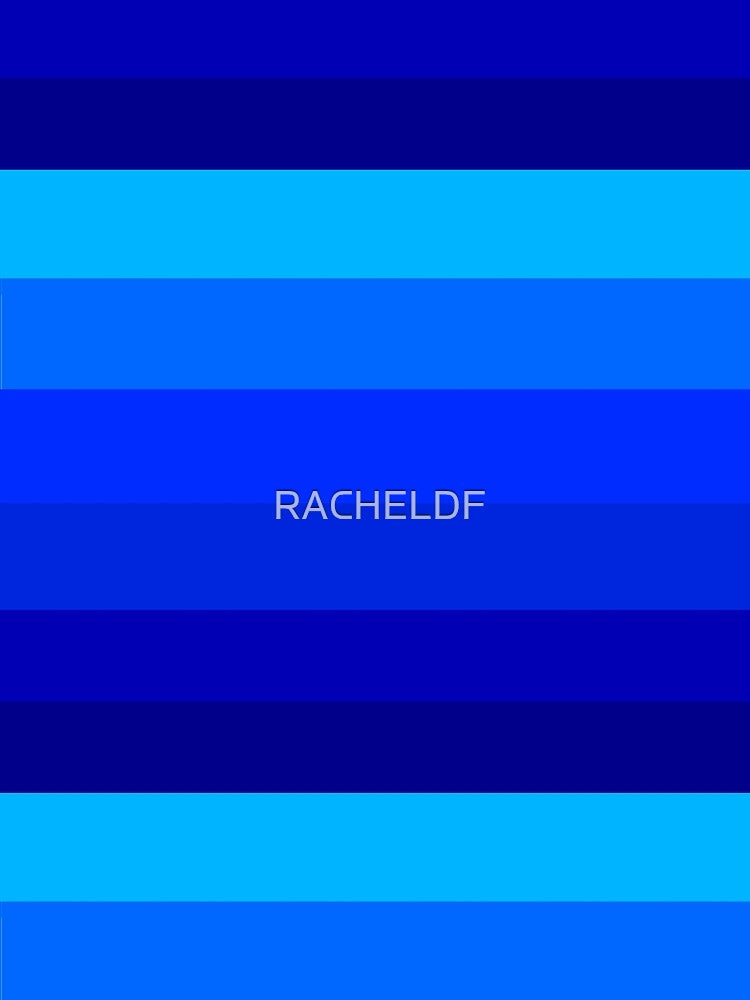 Shades of blue stripes pattern by Rachel the Artist