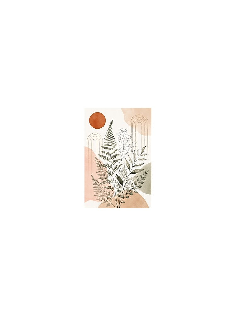Minimalist Boho Fern Foliage Print by AlexGreaney