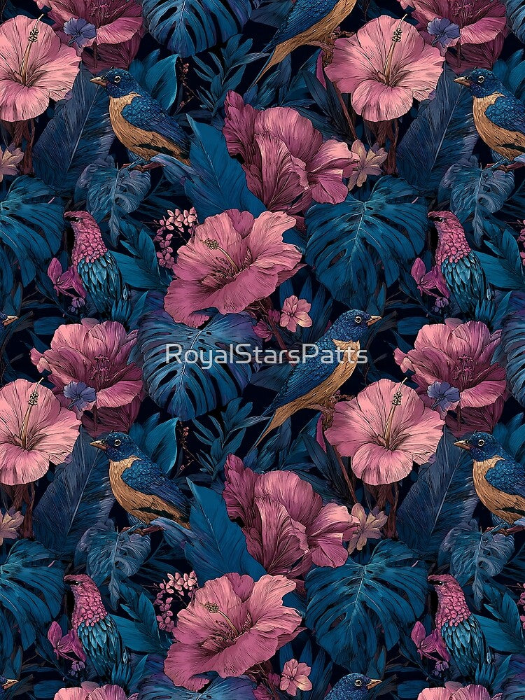 Lush Tropical Flower  - Birthday Flower Print  - Retirement Gifts For Men by RoyalStarsPatts