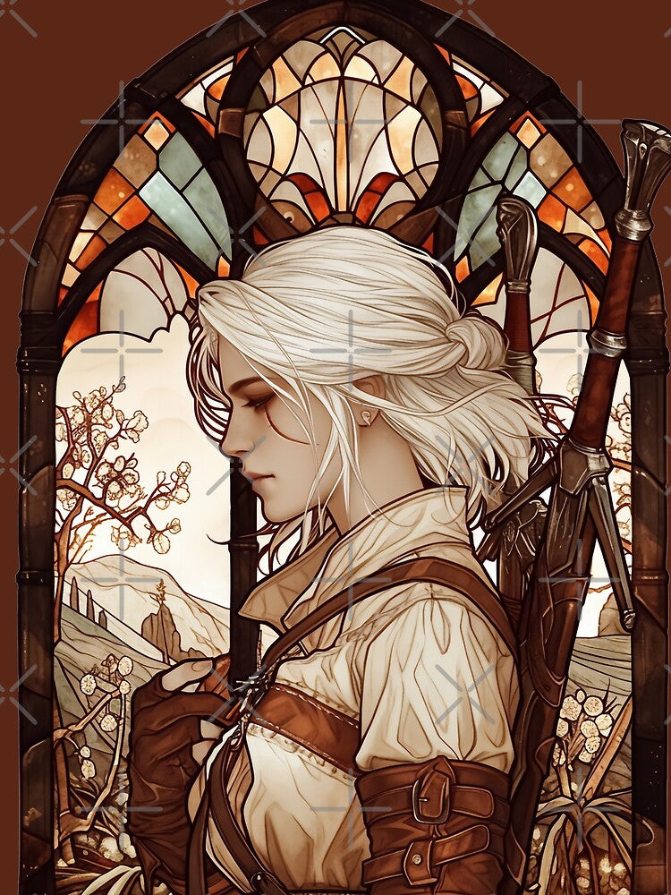 Stained Glass Ciri by SchellStation