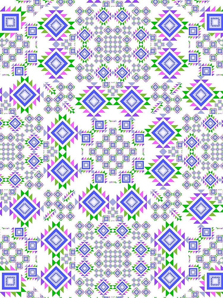 The violet modern square in seamless pattern by MyMemoriesArts