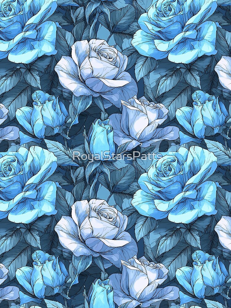 Colorful Rose Floral  - Flower Bouquet Pattern  - Christmas Gifts by RoyalStarsPatts