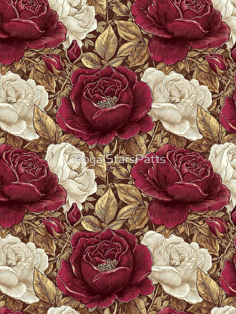Radiant Rose Floral - Flower Floral Pattern  - Gifts For Dad by RoyalStarsPatts