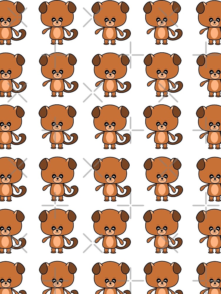 Cute Kawaii Brown Puppy Dog Pack by lovelyandcute