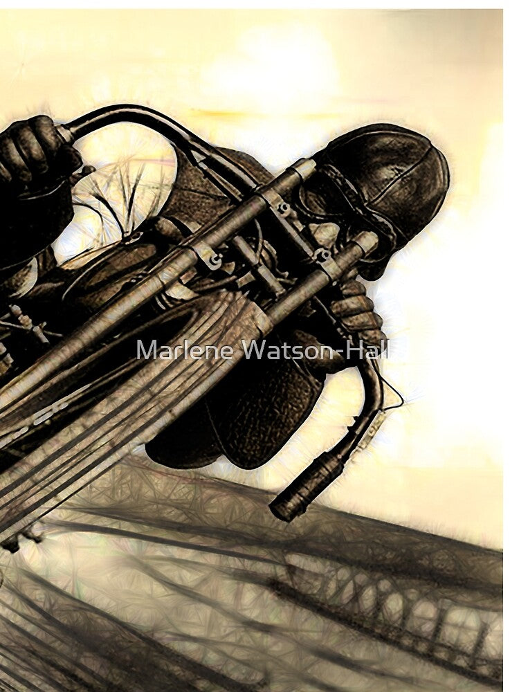 Vintage Board Track Racer by Marlene Watson-Hall