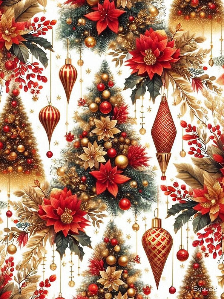 Wave of Trees Holiday pettern by Byou22