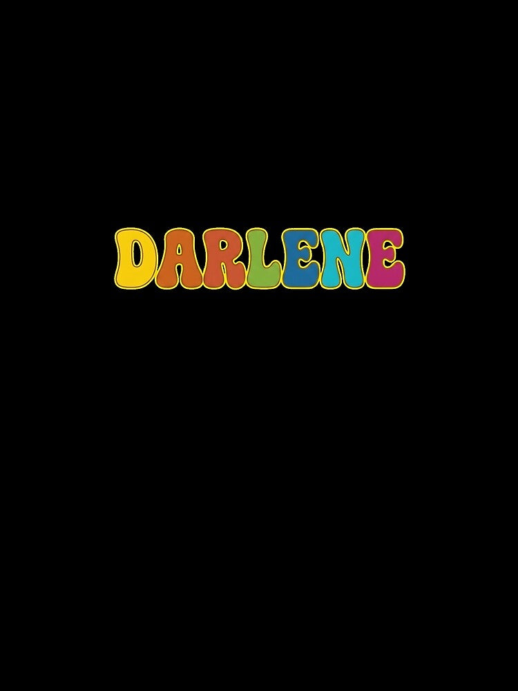❤️ Darlene Personalized Name Wavy Retro Shirt, Coffee Mug, Sticker Gift by HelixPedia