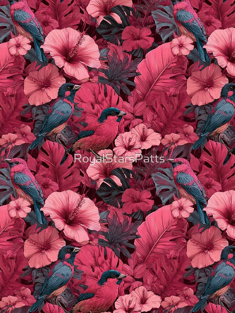 Unique Tropical Flower Print  - Birthday Flower Print  - Birthday Gift For Wife by RoyalStarsPatts