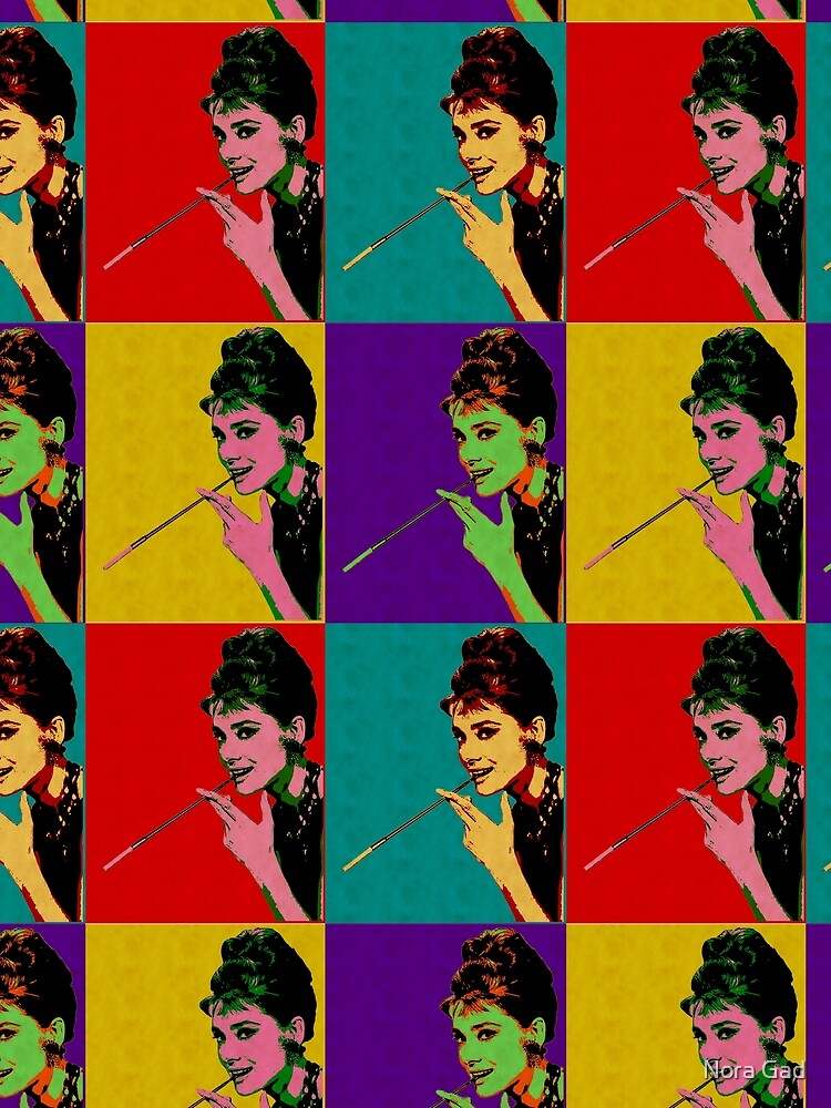 Audrey Hepburn   Andy Warhol portrait by Nora Gad