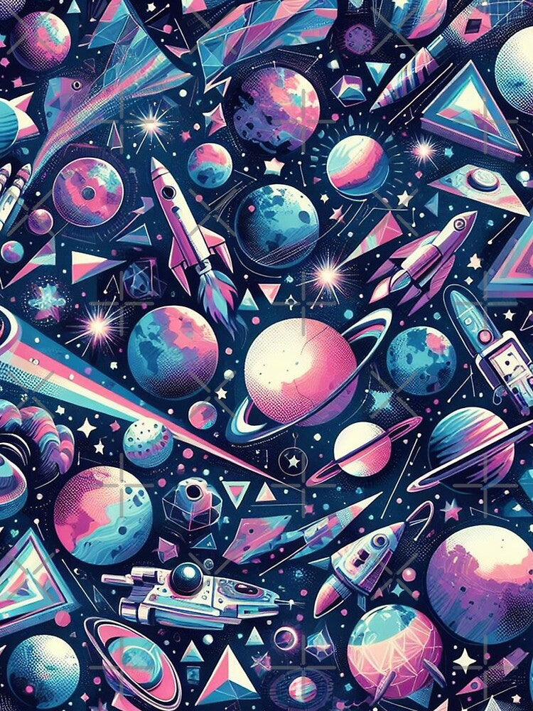 Colorful Space Pattern by DoggoTankDesign