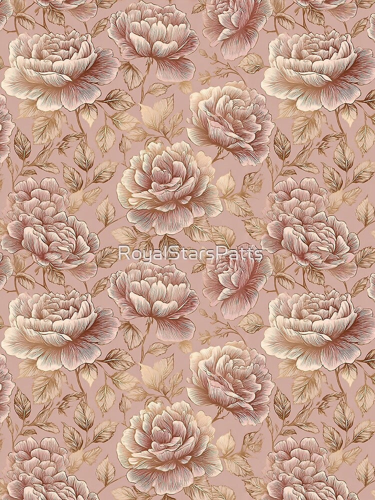 Soft Rose Flower - Hawaiian Flower Pattern  - Birthday Gift Ideas by RoyalStarsPatts