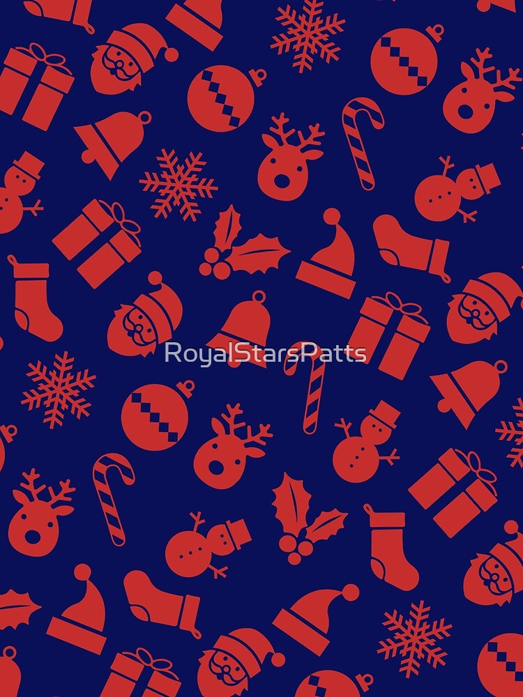 Purple Garlands Reindeer Happy Holiday Xmas Pattern    - Retirement Gifts For Women by RoyalStarsPatts