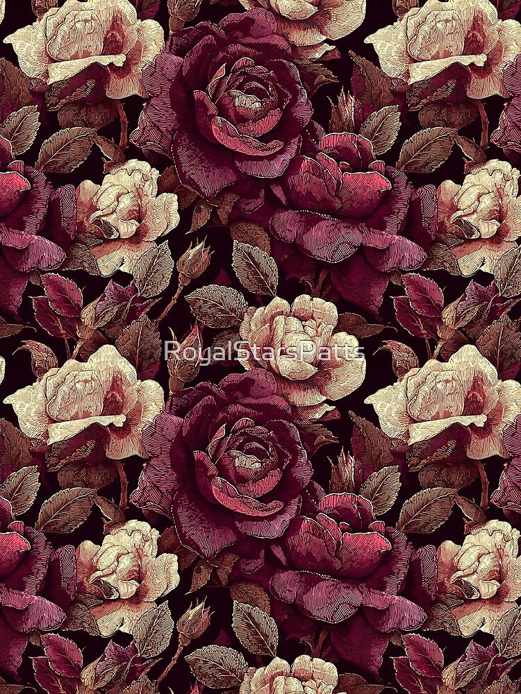 Chic Rose Flower - Flower Floral Pattern  - Baby Shower Gifts by RoyalStarsPatts