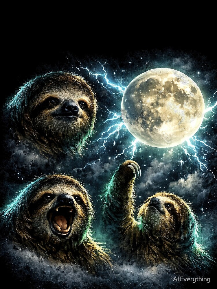 Retro sloth by AIEverything