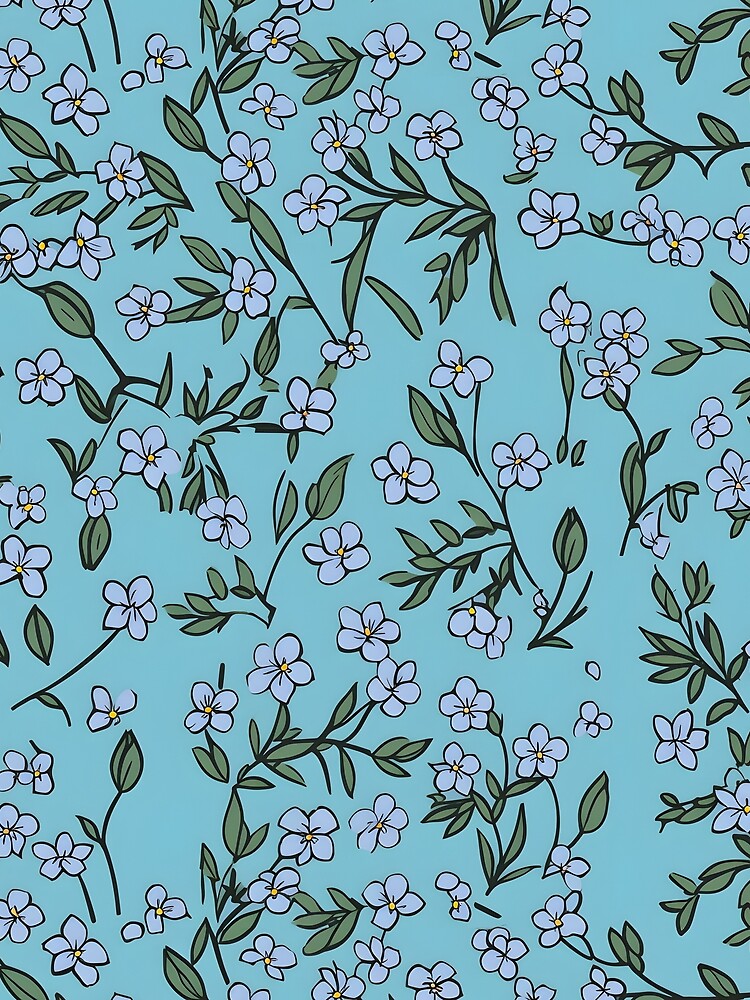 Beautiful blue flower pattern tile by Kenneth Heiss