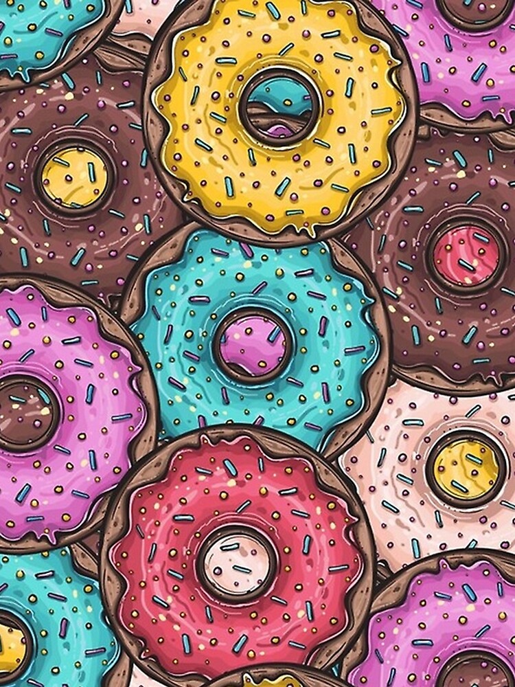 Donut Seamless Pattern by IshitaPoint