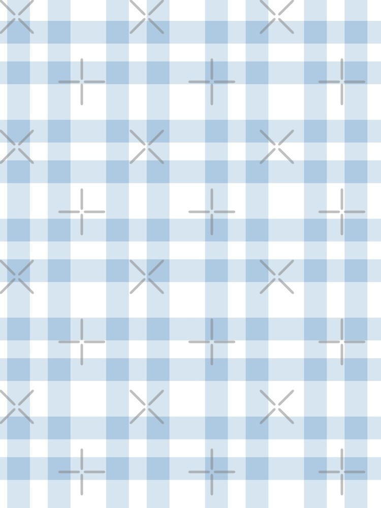 Plaid -  wildflower - blue by Stephanie Fiona Design
