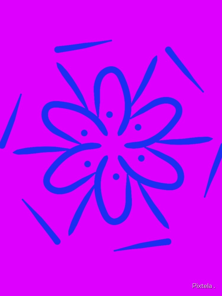 Magenta flower drawing by Pixtela .