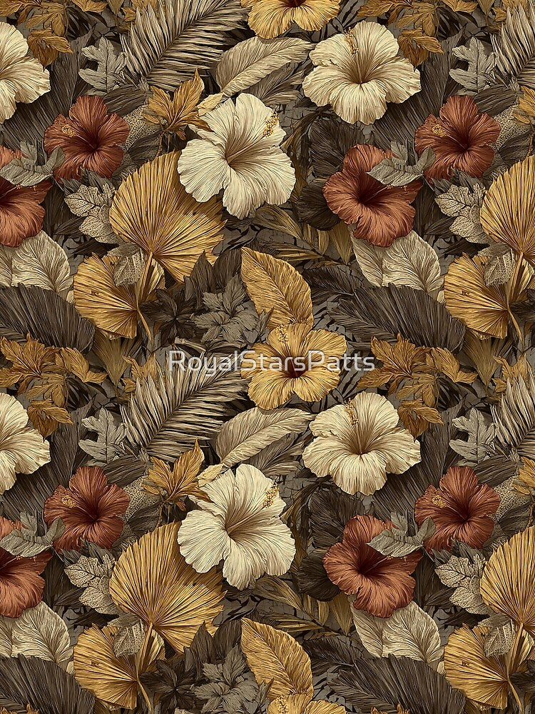 Radiant Tropical Floral  - Birthday Flower Print  - Gifts For Wife by RoyalStarsPatts