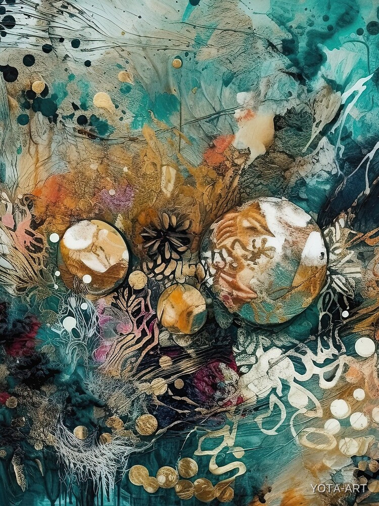 Modern Boho Art. Mesmerising Bohemian Art Painting. 1 by YOTA-ART