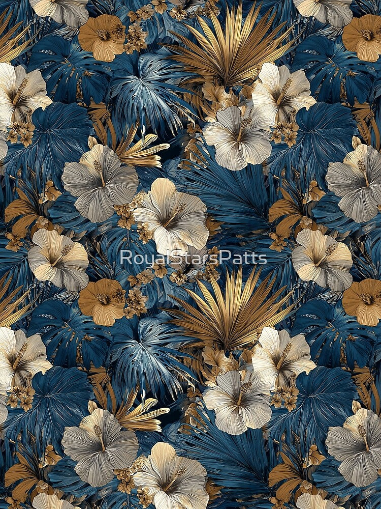 Petaled Tropical Flower Print  - Flower Garden Pattern  - Gifts For Women by RoyalStarsPatts