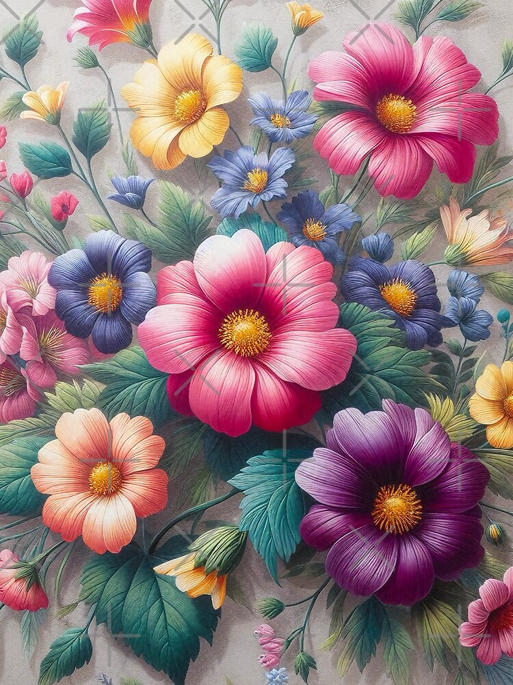 Vintage oversized wildflowers by SweetLilith