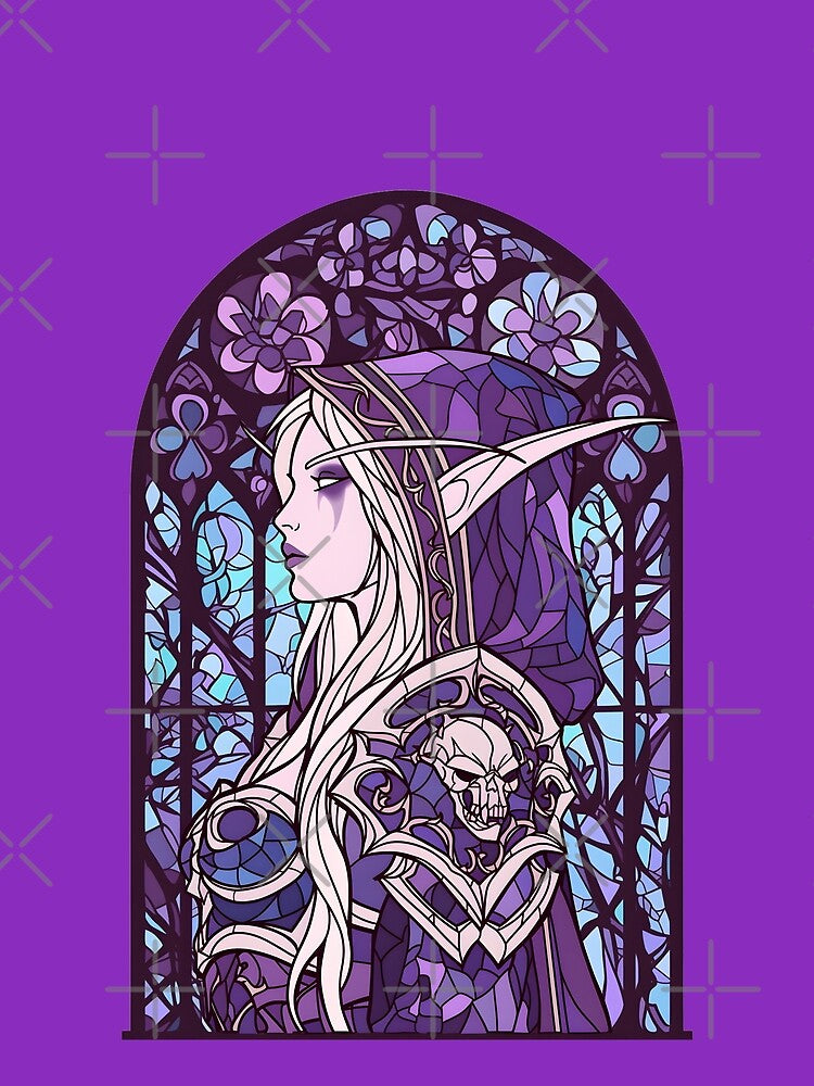 Stained Glass Sylvanas by SchellStation