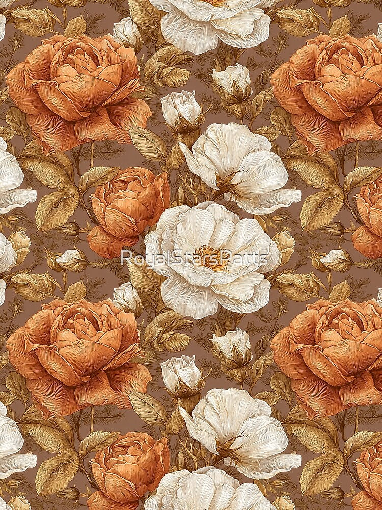 Charming Rose Texture  - Flower Garden Pattern  - Anniversary Gifts For Husband by RoyalStarsPatts