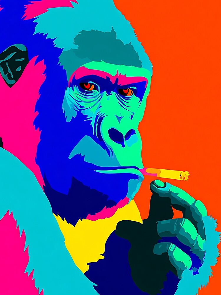 Pop Art Gorilla by KJNihonDesigner
