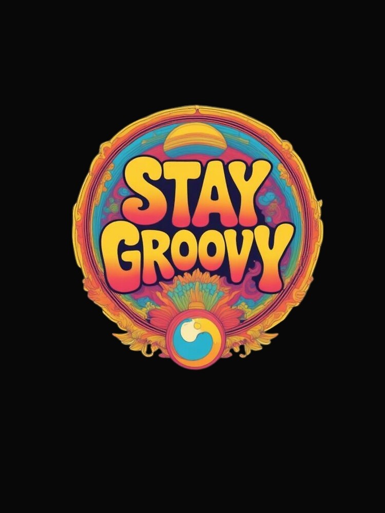 Stay Groovy 70s Retro Wavy Typography by Rafael Bee