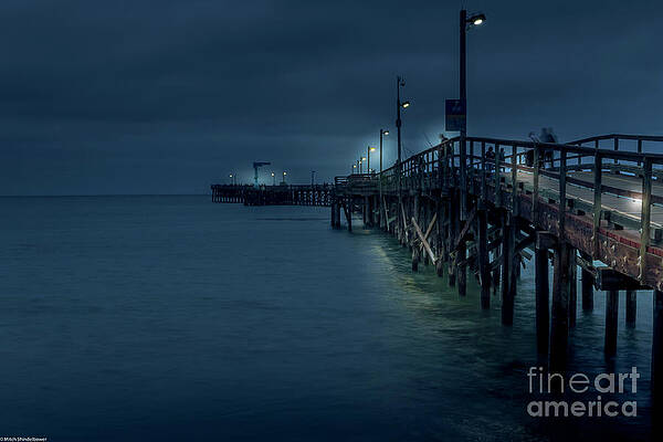 Goleta Pier After Dark Print